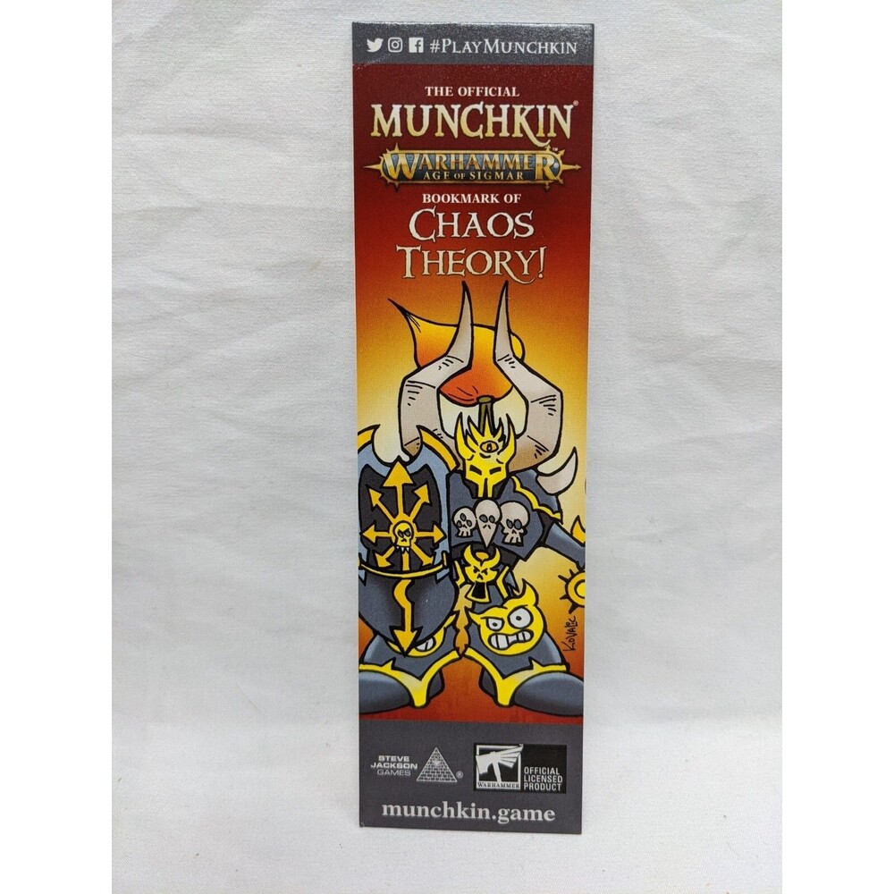 Munchkin Warhammer Age Of Sigmar Official Bookmark Of Chaos Theory! Promo